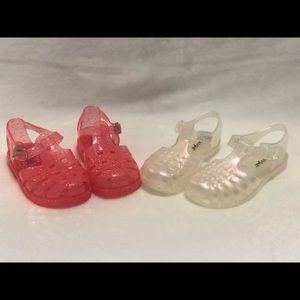 Sz 9 Toddler Girl Jelly Sandals (2 pair)